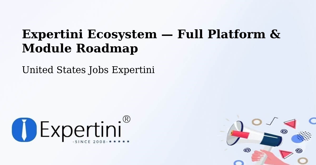 Expertini Ecosystem — Full Platform & Module Roadmap – Williamston